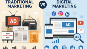 Traditional Marketing vs Digital Marketing Traditional Marketing vs Digital Marketing