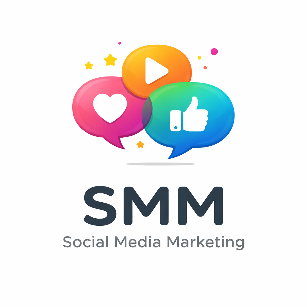 vibrant social media marketing logo